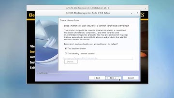 Installing the ANSYS Electromagnetics Suite on Linux