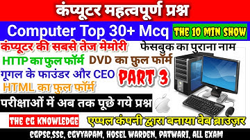 कंप्यूटर महत्वपूर्ण प्रश्न | Computer Important Questions | computer important mcq | hostel warden