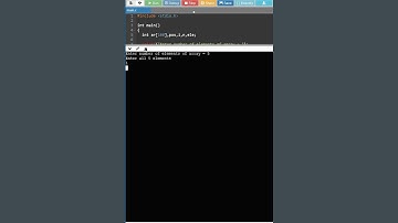c program to insert an element in the array without using function #shorts