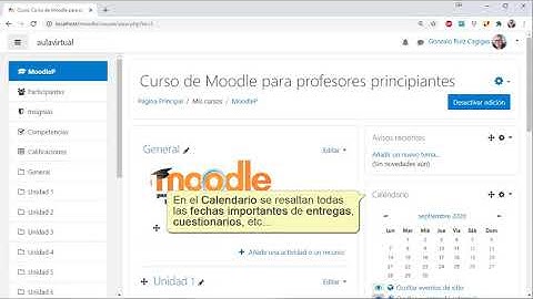 07. Tutorial de Moodle para Profesores Principiantes. Bloques.