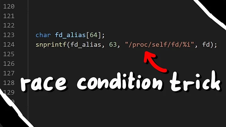 Race Condition Trick /proc/self/fd