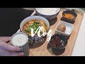 [ENG] Bindaetteok, Fried Chicken, Doenjang Jjigae