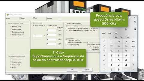 Configurando Modo Posição Pulso e Direção