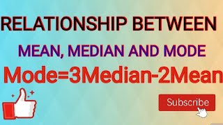 Problems On Relationship between Mean Median and Mode