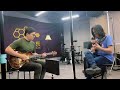 吴笛老师那天和伯克利音乐学院Tomo Fujita教授jam完,就去剪头发了