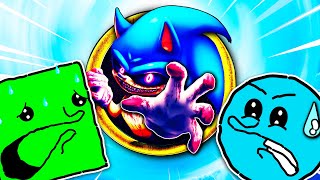 SONIC pero ES .EXE | Cuadradito y Circulito