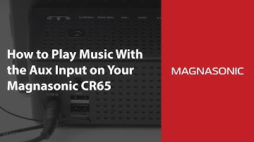 How to Play Music Using the Aux Input on the Magnasonic CR65 Bluetooth Alarm Clock Radio