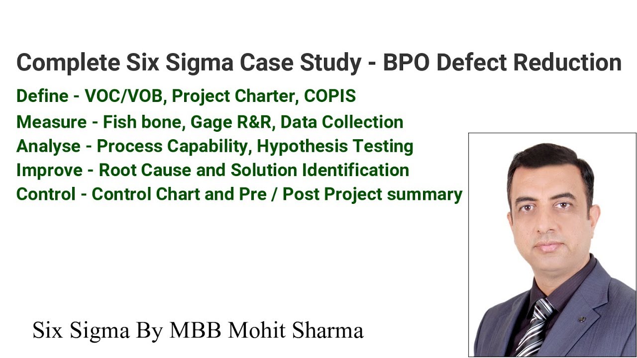 case study in 6 sigma