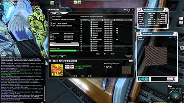 Crafting Basic Filters with Improved Crafting System in Entropia Universe