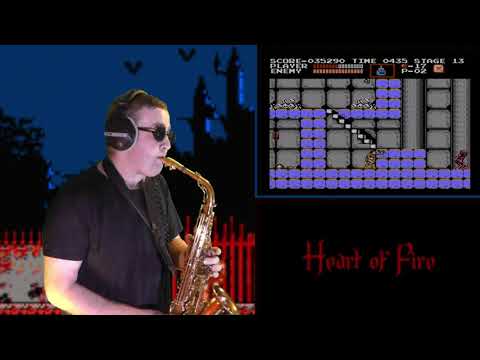 Castlevania (NES) - Stage 13 / Heart of Fire ( cover by Amigoiga sax / guitar by 怪盗v )