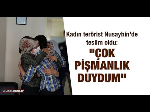 Kadın terörist Nusaybin'de teslim oldu