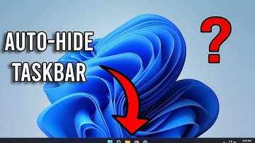How to Auto-Hide Taskbar in Windows 11