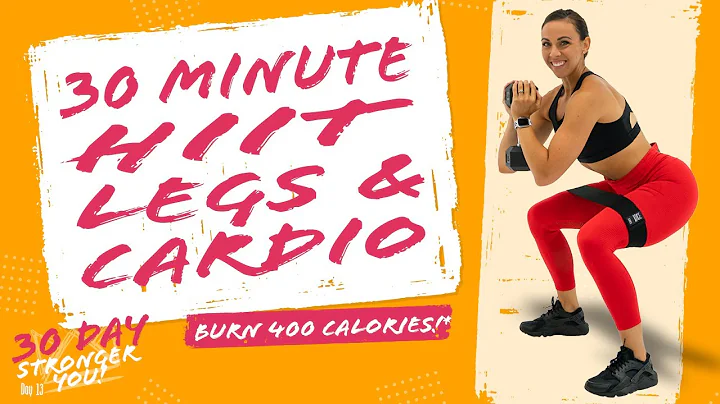 30 Minute HIIT Legs and Cardio Workout! Burn 400 C...