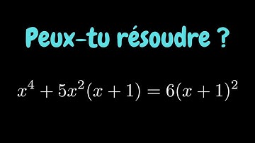 Une équation quartique pas si simple que çà | Olympiad | GRE #challengingmathproblems #olympiad