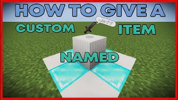 Minecraft Bedrock | Give Yourself A Custom Item