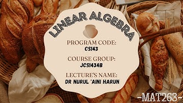 MAT263 Video Assignment: Application of Linear Algebra in Our Daily Life