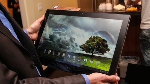 ASUS Transformer AiO Hands On Demo (18-inch Windows 8 + Android Tablet Monster)