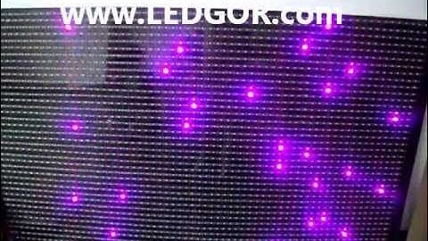 Dynamic Programmed RGB LED Strip Screen with 1led control type Sample (2.5x1.2meter) - Ledgor