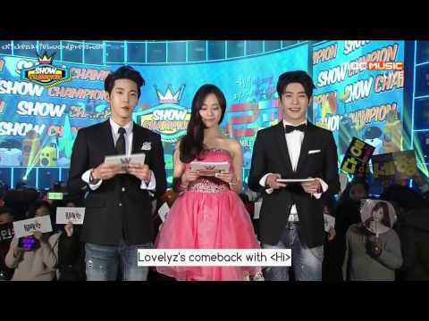 [Engsub] 150311 Show Champion - SR15B Doyoung, Jaehyun + Kara Youngji MC cut