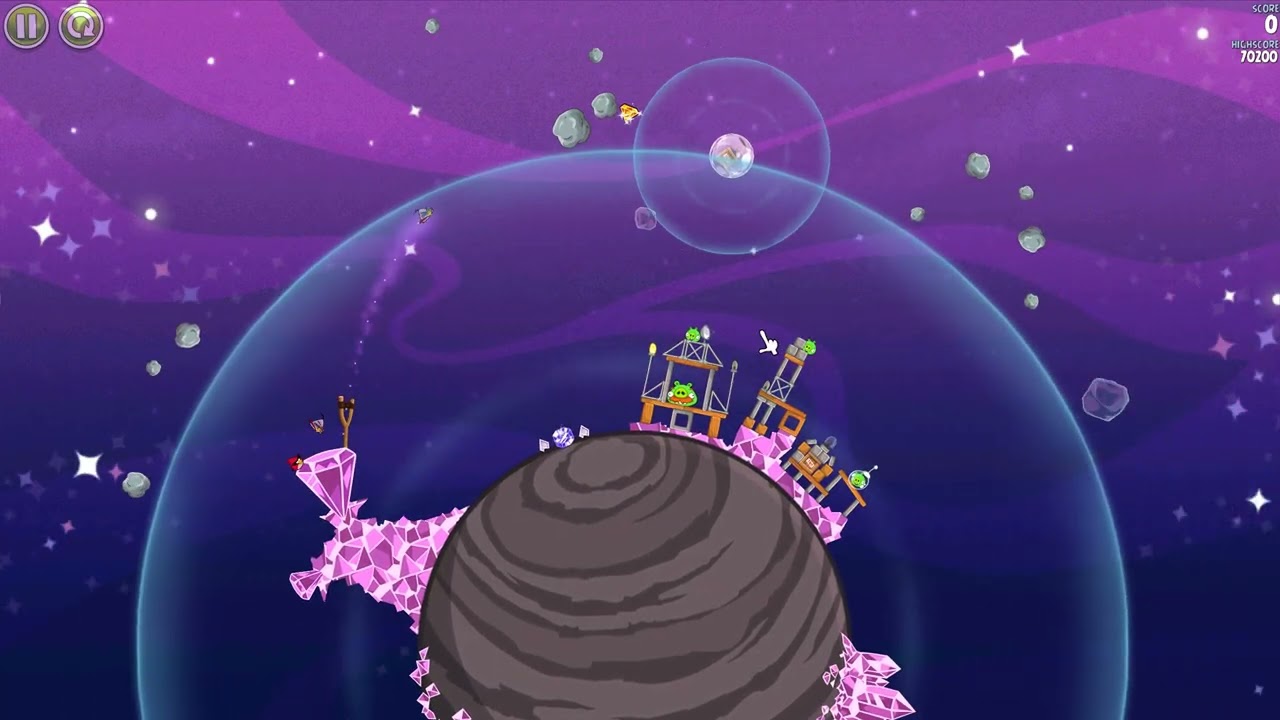 앵그리버드 스페이스 Cosmic crystals level 7-1 to 30