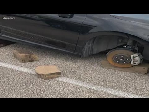 Wheel thieves targeting Houston airport parking lot