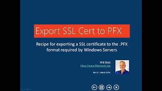 FitterWork Export SSL Cert to PFX 0