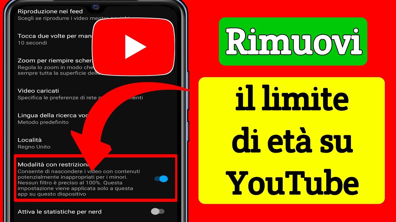 Come Rimuovere Il Limite Di Et Su YouTube 2023 Impostazioni Di come-rimuovere-il-limite-di-et-su-youtube-2023-impostazioni-di