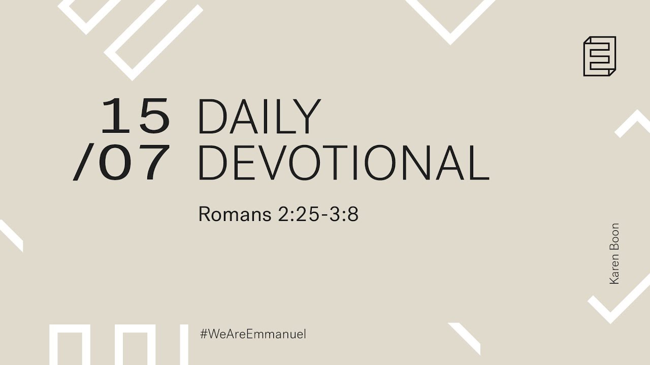 Daily Devotional with Karen Boon // 2:25-3:8 Cover Image