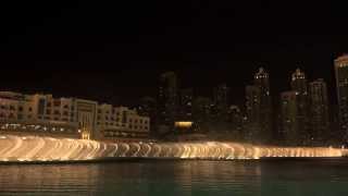 Dubai Mall - The fountain show 2014 in 4K-UHD (Sony FDR-AX100)