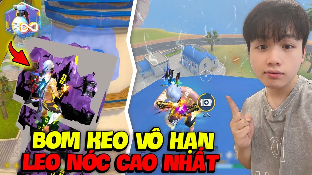 Supi Sử Dụng Máy Tạo Bom Keo Vô Hạn Để Leo Nóc Cao Nhất Tank Bo Cân 4 Thách Đấu Cực Căng Và Cái Kết