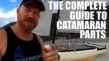Beginner catamaran sailing lesson⛵️parts of the boat