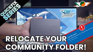 Relocating the community folder in Microsoft Flight Simulator