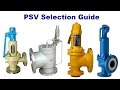 PSV Pressure Safety Valve Selection Guide