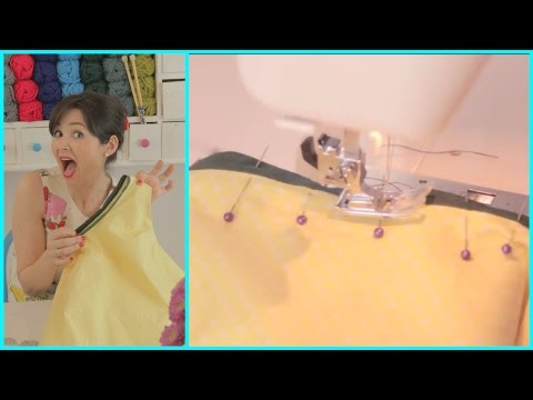 How to attach a bias binding and armhole