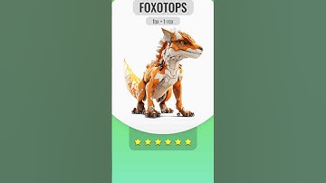 fox + t-rex | ANIMASH AI GAME | animal fusion #shorts #gameplay #animash