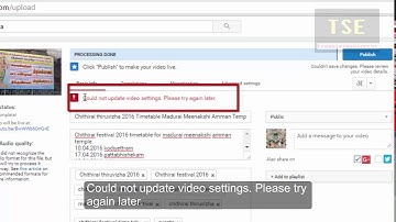 Could not update video settings _ Can