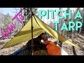 How To Pitch A Backpacking Tarp