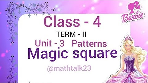 Class - 4 Term - II Unit - 3 Patterns
