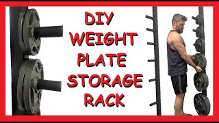 DIY Weight Plate Storage Rack | How To Build | Home Gym | Design, Fab, Options | Wall Mount Olympic screenshot 1