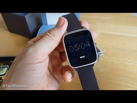 Asus ZenWatch 2 Close-Up & Complete Setup Asus Zenwatch Wi500Q 2