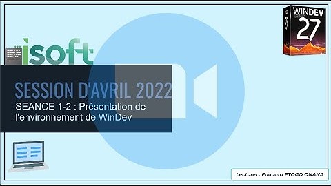 SEANCE 1-2 : PRESENTATION DE L