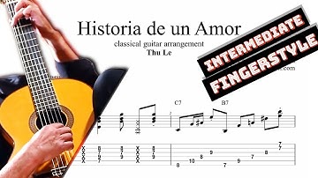 Historia de un Amor TAB - fingerstyle guitar tabs (PDF + Guitar Pro)