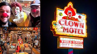 24 Hours at the Scariest Motel In America (The Clown Motel)