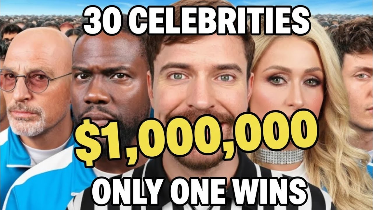 30 Celebrities Fight For $1,000,000 | MrBeast Biggest Challenge Ever