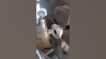 facing the nut in lathe machine #lathe
