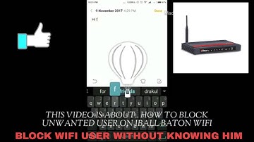 how to block unwanted user on wifi iball baton