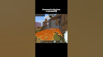 Command to fire from a snowball💀#minecraft #shorts #viral #trending #gaming