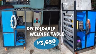 VLOG 08 | DIY Foldable Welding Table • Tool box with Welding Table • Portable welding table