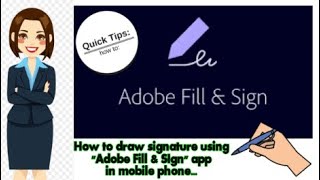 How to write your signature using Adobe Fill & Sign in mobile phone / computer screenshot 3