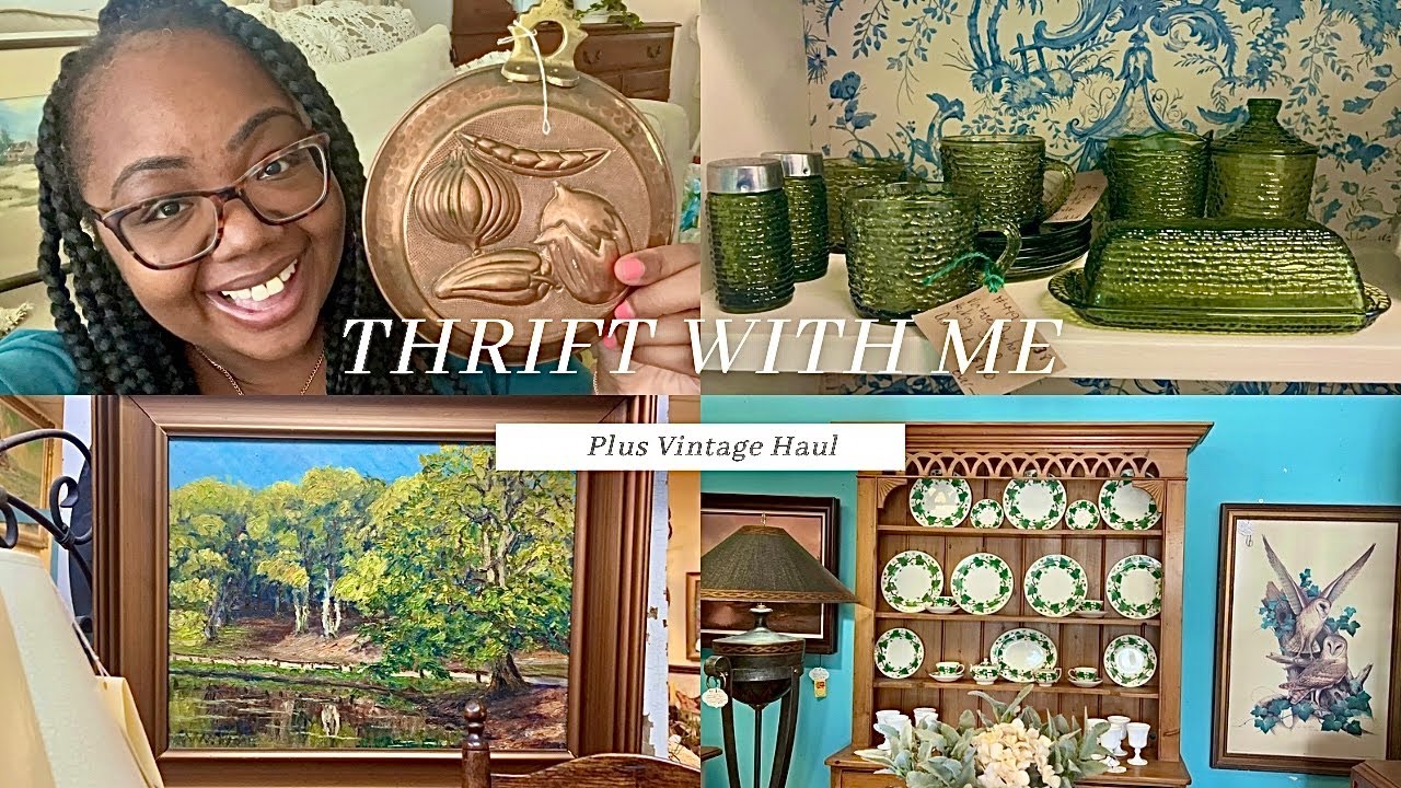 NEW! THRIFT WITH ME | Thrifting at Goodwill & Huge Antique Mall ...